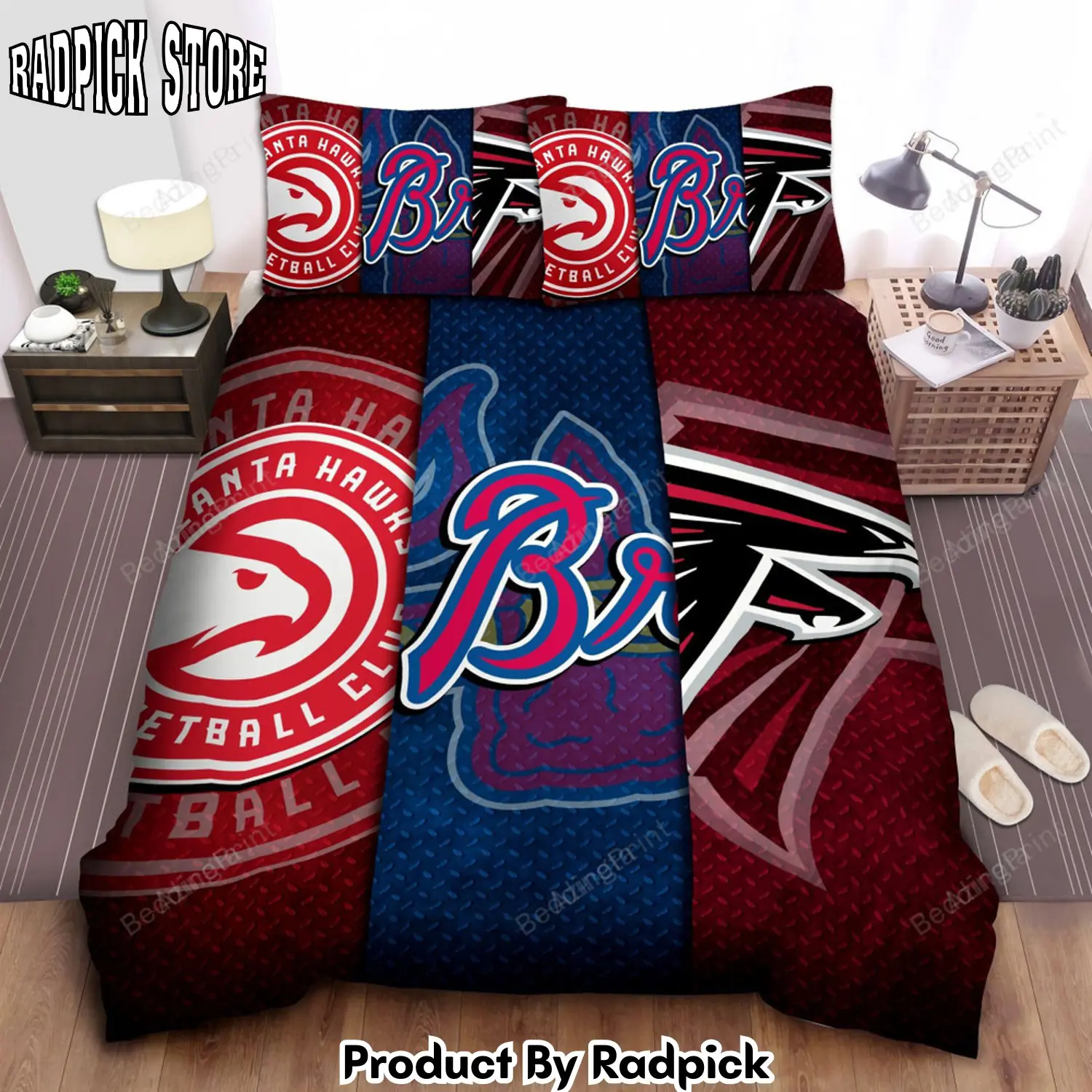 Radpick sports georgia sport teams bed sheet duvet cover bedding sets rp3272057